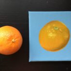油絵　ミカン
