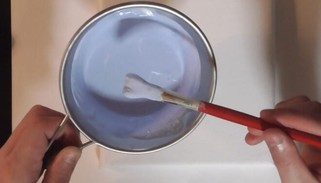 油絵　絵の具　ムラ　多め