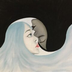 独学油絵「超漆黒の黒色」を使って描く！