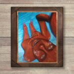 油絵　Oil painting　俯瞰　魚眼