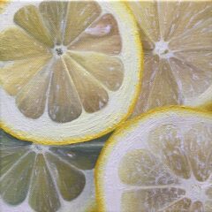 【独学制作】油絵で描くレモン！