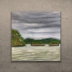 油絵　松島　屋外　