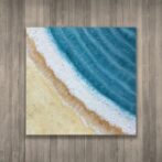 海　油絵 浜辺 砂浜 ビーチ