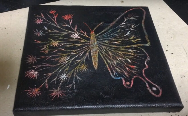 油絵の具 削る カッター 余った絵の具