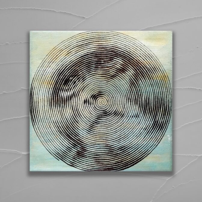 spiral betty 猿 油絵 錯覚 トリックアート ペン画