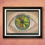 油絵　目　瞳　シネマスコープ　独学