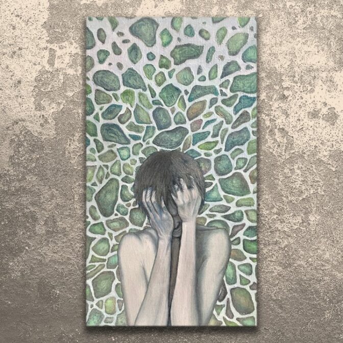 シルバー 油絵の具 油絵 偏光画材 ラメクリアダイアモンド 人物画