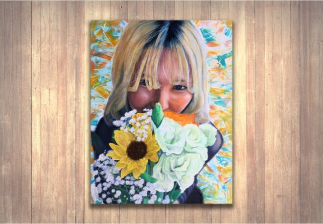 油絵　肖像画　人物画　Portrait　女性