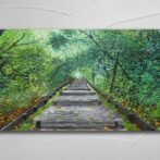 油絵　風景　インテリア　　 　 森　自然　緑