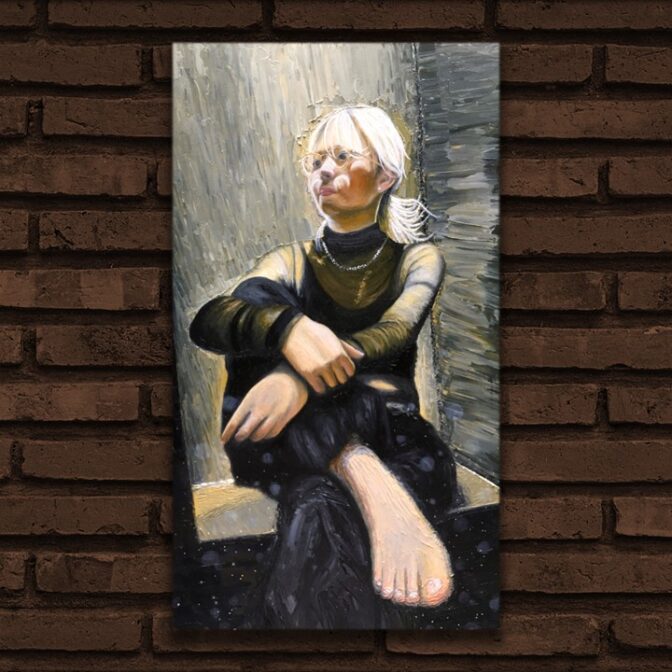 油絵　肖像画　人物画　Portrait　女性