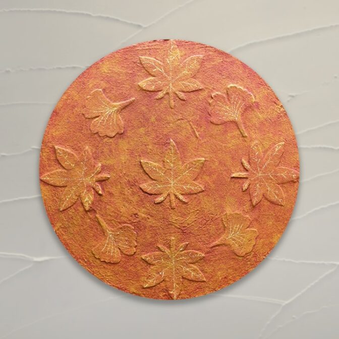 Cyaki　茶器　お茶 和　茶道　器　鉄器　アート　インテリア　油絵　プレゼント　春夏秋冬