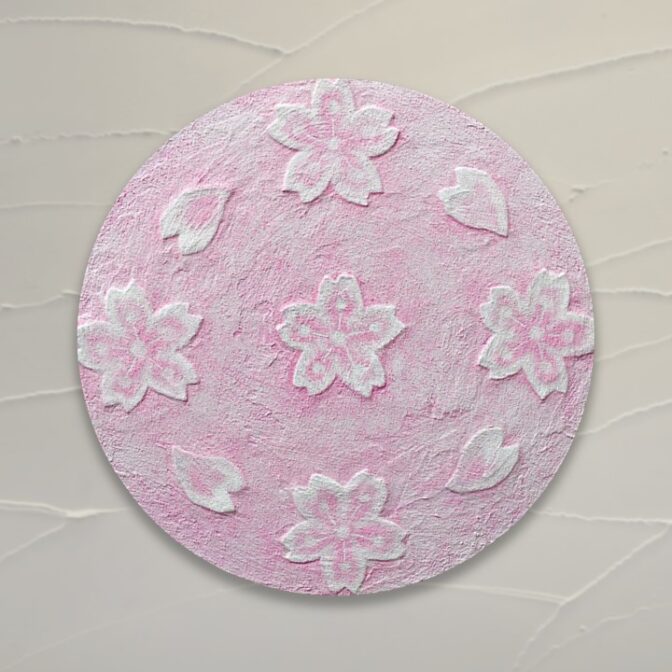 Cyaki　茶器　お茶 和　茶道　器　鉄器　アート　インテリア　油絵　プレゼント　春夏秋冬