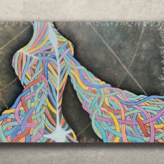 油絵　偏光画材　オリジナル　独学　Oil painting　　 Artwork