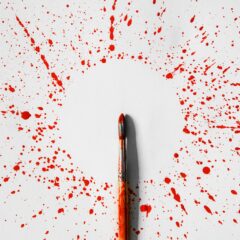 絵の具を弾き飛ばす！スパッタリングで描く油絵表現！